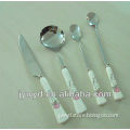 Fork Spoon Knife With Ceramic Handle